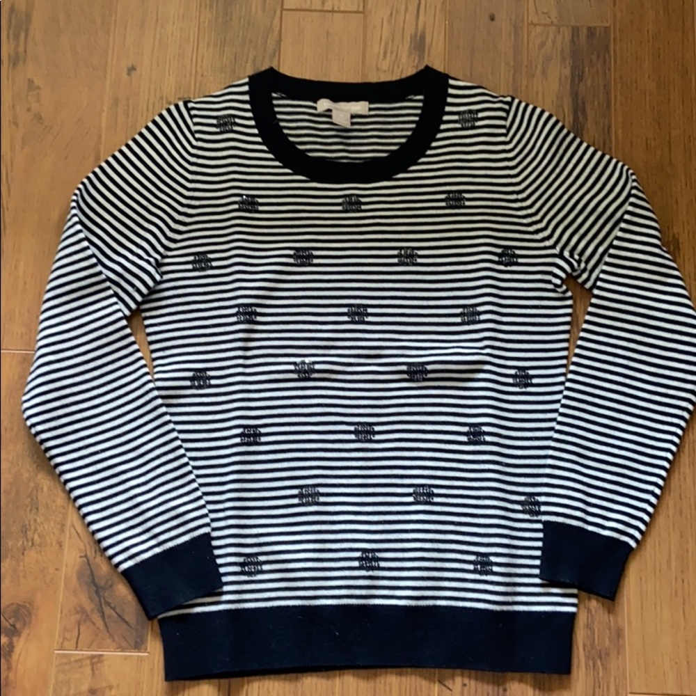 Banana republic stripped wool sweater